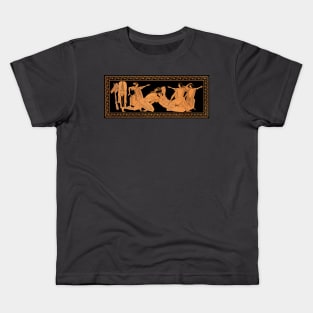 Herakles wrestling Antaeus Kids T-Shirt